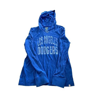 47 Los Angeles Dodgers Men's Blue Long Sleeve Hoodie Size Large
